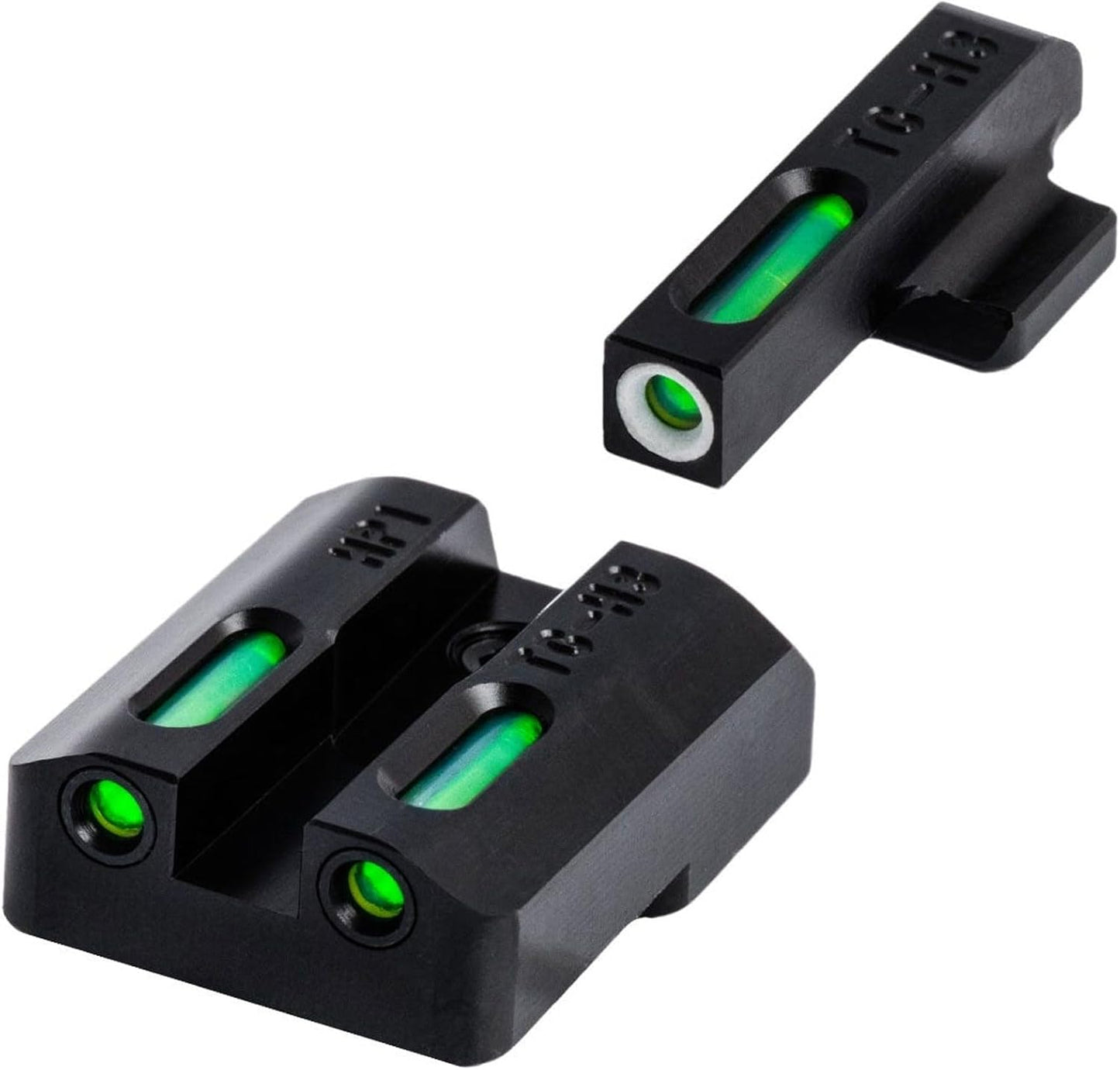 TRUGLO TFX Handgun Sight | Durable Shock-Resistant Compact Brightly Glowing Tritium & Fiber-Optic Xtreme Day/Night Sight for Handguns