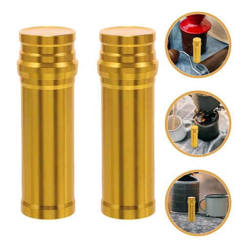 POPETPOP 2pcs Portable Mini Alcohol Burner Lamp Stainless Steel Heating Alcohol Lamp for Outdoor Camping Compact and Lightweight Heater for Science Experiments and Home Use