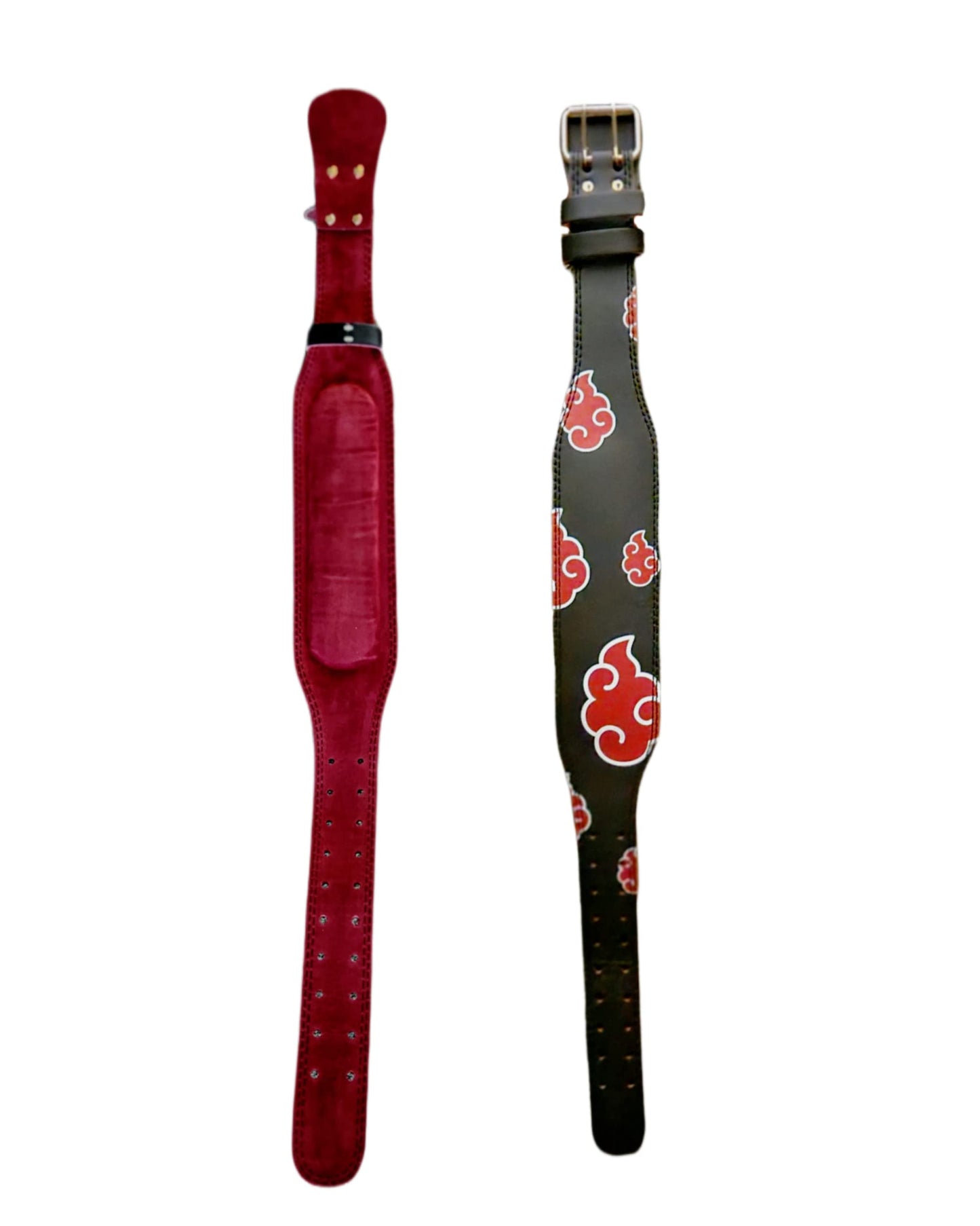 Red Cloud Anime Weight Lifting Belt - Heavy Duty Powerlifting Belt for Deadlifts & Squats (Small)