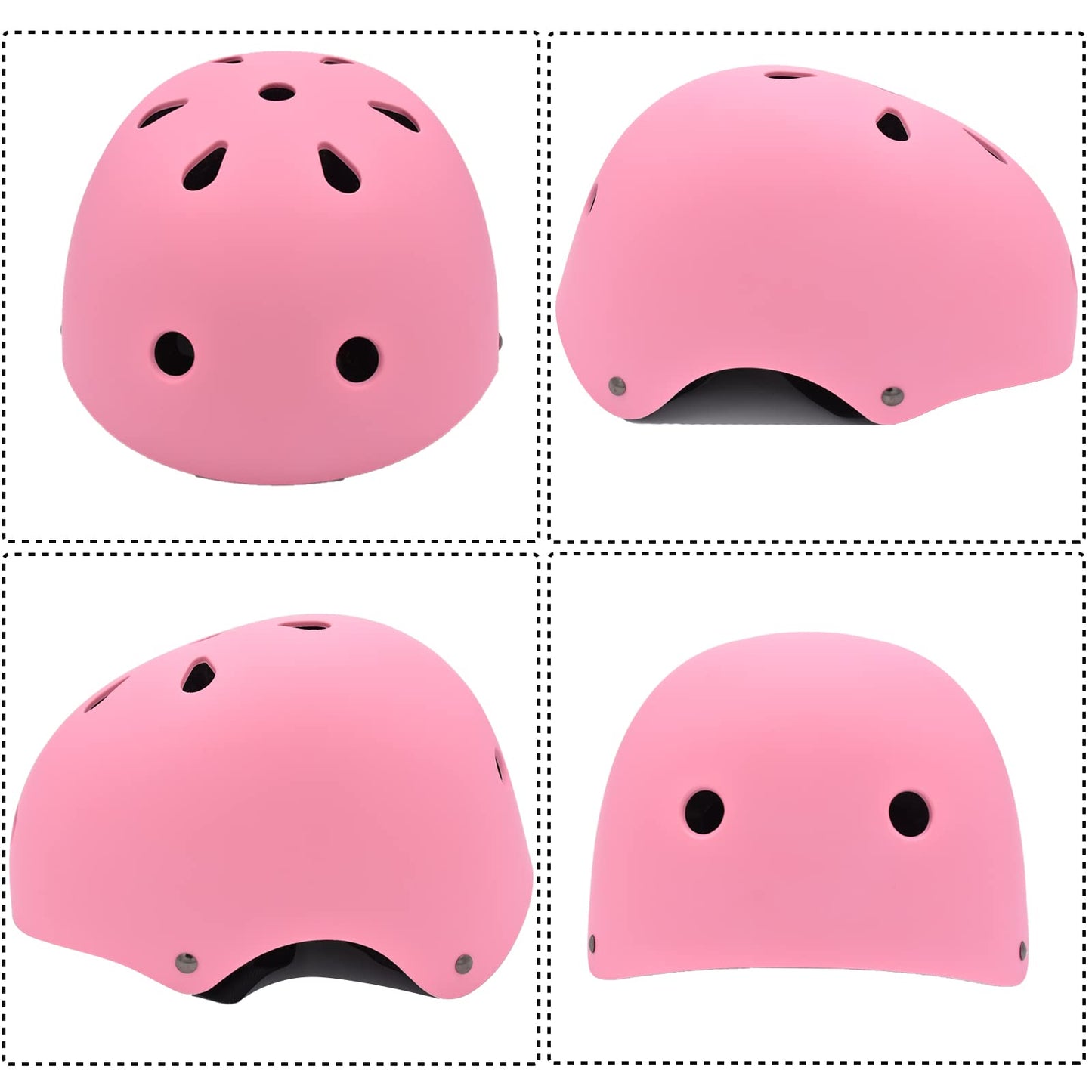 Kids Helmet Set with Knee Pads Elbow Pads Wrist Guards,Adjustable Helmet for Toddler Kids&Youth,3~14yrs Girl Boy Kids Protective Gear Set for Roller Skate Scooter Inline skatings Longboard