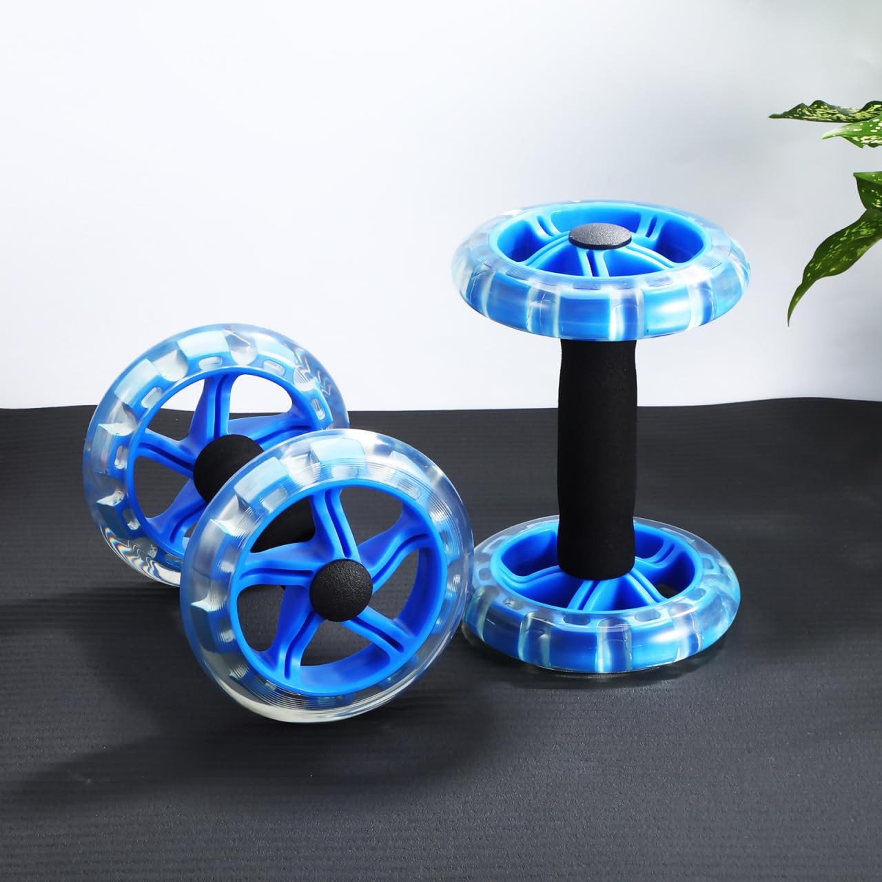 Toddmomy Exercise Roller Devices Fitness Device Fitness Roller Wheel Fitness Exercise Device Wire Wheel Fitness Wheel Abdominal Ab Wheel Dumbbel Pro