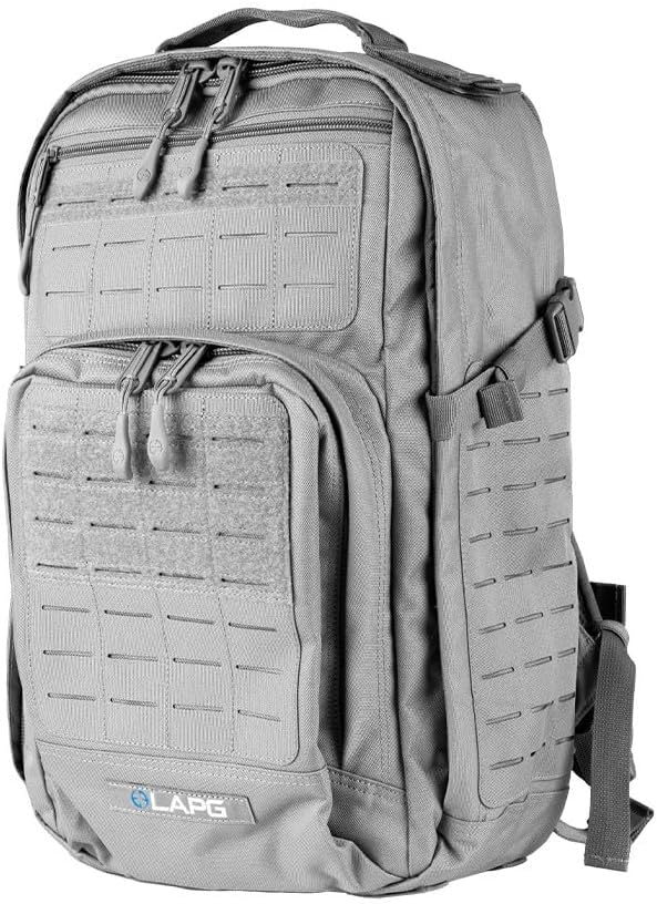 LAPG Atlas 12 Hour Tactical Backpack for Men & Women, Survival Gear Bag, Large Hiking Camping Bug Out Backpack, Black