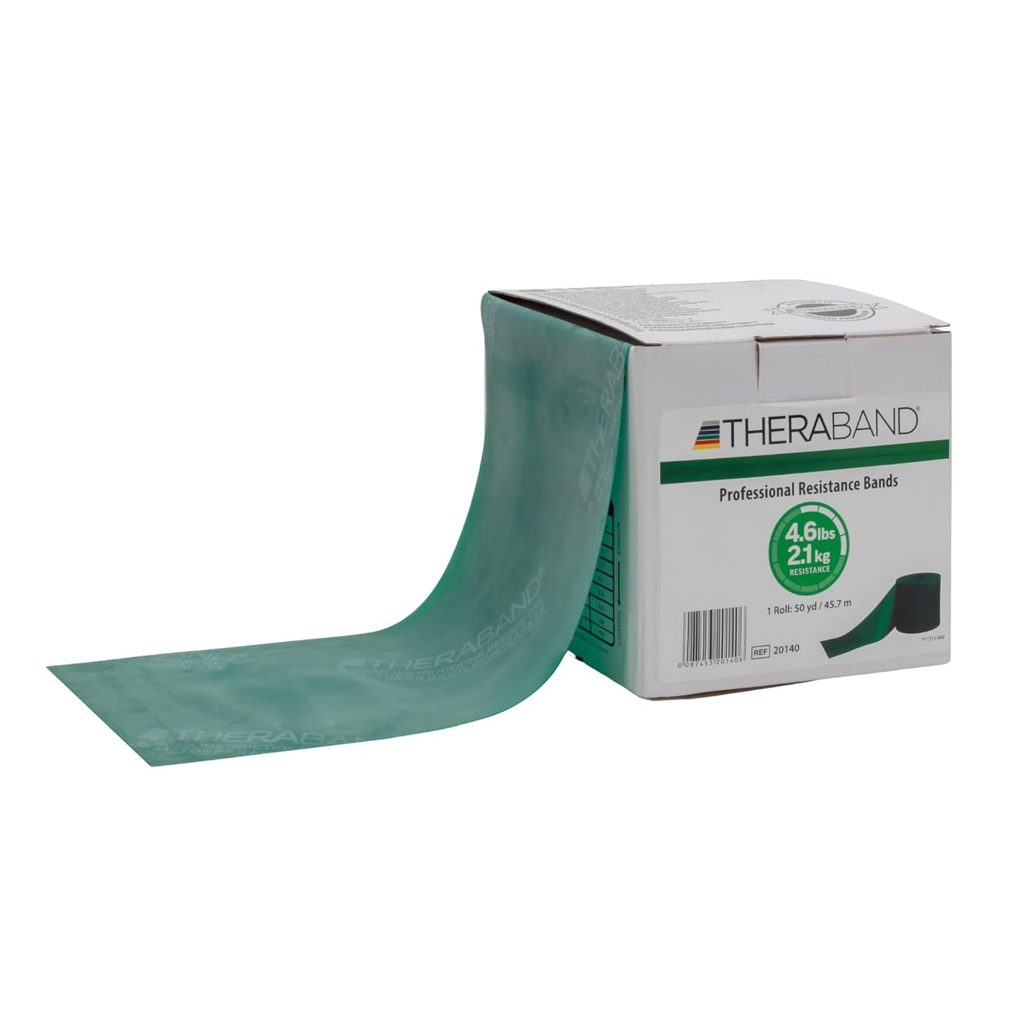 THERABAND Resistance Band, Green, Heavy, 50-Yard Roll, Latex Elastic Band for Exercise, Stretching, Physical Therapy, Yoga, Pilates, Home Workouts, Cut-to-Length, Color-Coded Levels