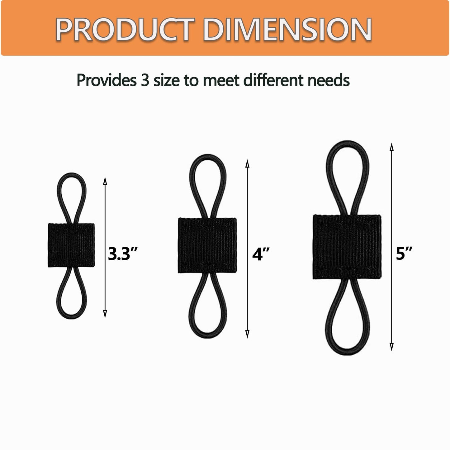 15 Pack Molle Attachments, Molle Webbing Binding Ribbon, Tactical Gear Holder Clip, Backpack Accessories, Molle Web Dominator Elastic Strings Buckle, Multipurpose Tactical Bag Accessories (Black)