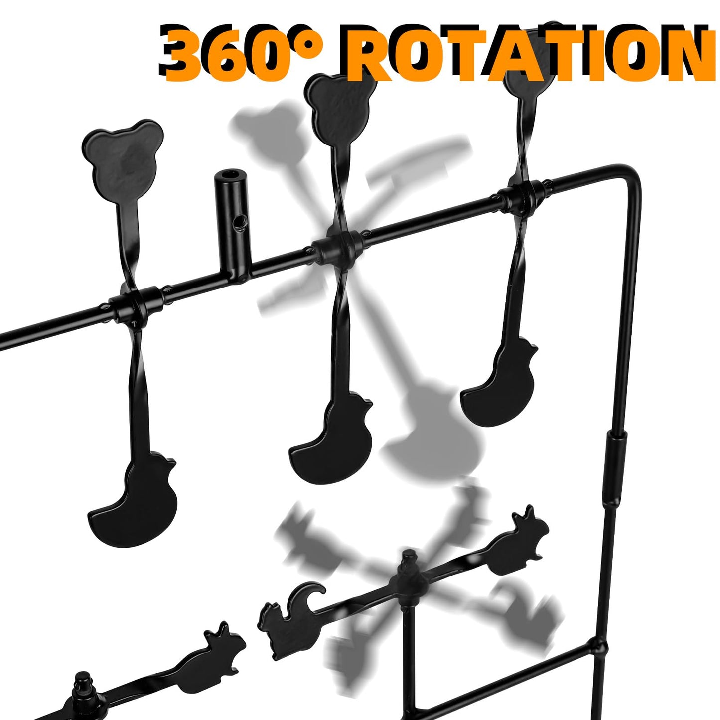 Highwild Multi-Shot Air Gun Pellet BB Gun Target 3-Section Detachable with Adjustable Paper Stand - Rated for .22/.177 Caliber