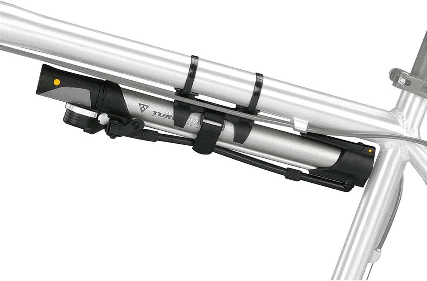 Topeak Turbo Morph Bike Pump with Gauge, Silver/Black