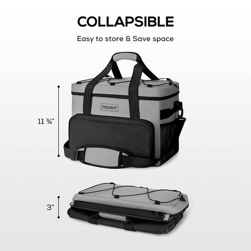 TOURIT Insulated Portable Cooler Bag with Reusable Ice Packs for Coolers Long Lasting
