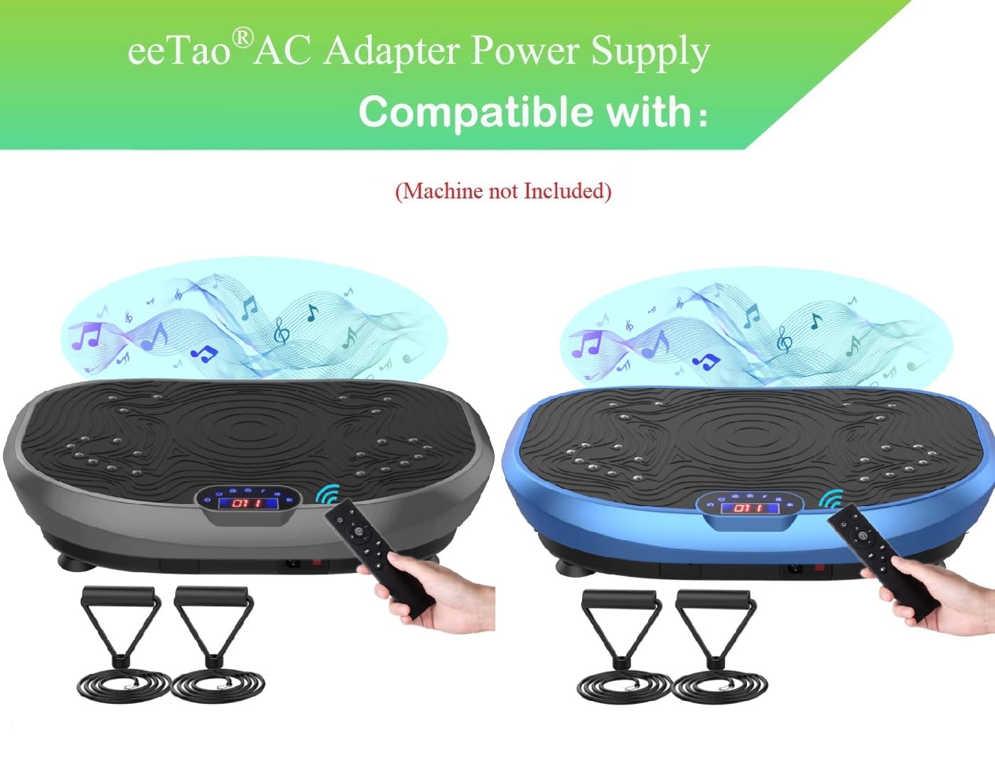 eeTao AC in Power Cord Outlet Socket Cable Plug Lead Compatible with AXV FR78 Slim Boat Vibration Plate Exercise Machine Whole Body Workout Vibrate Fitness Platform Lymphatic Drainage Machine