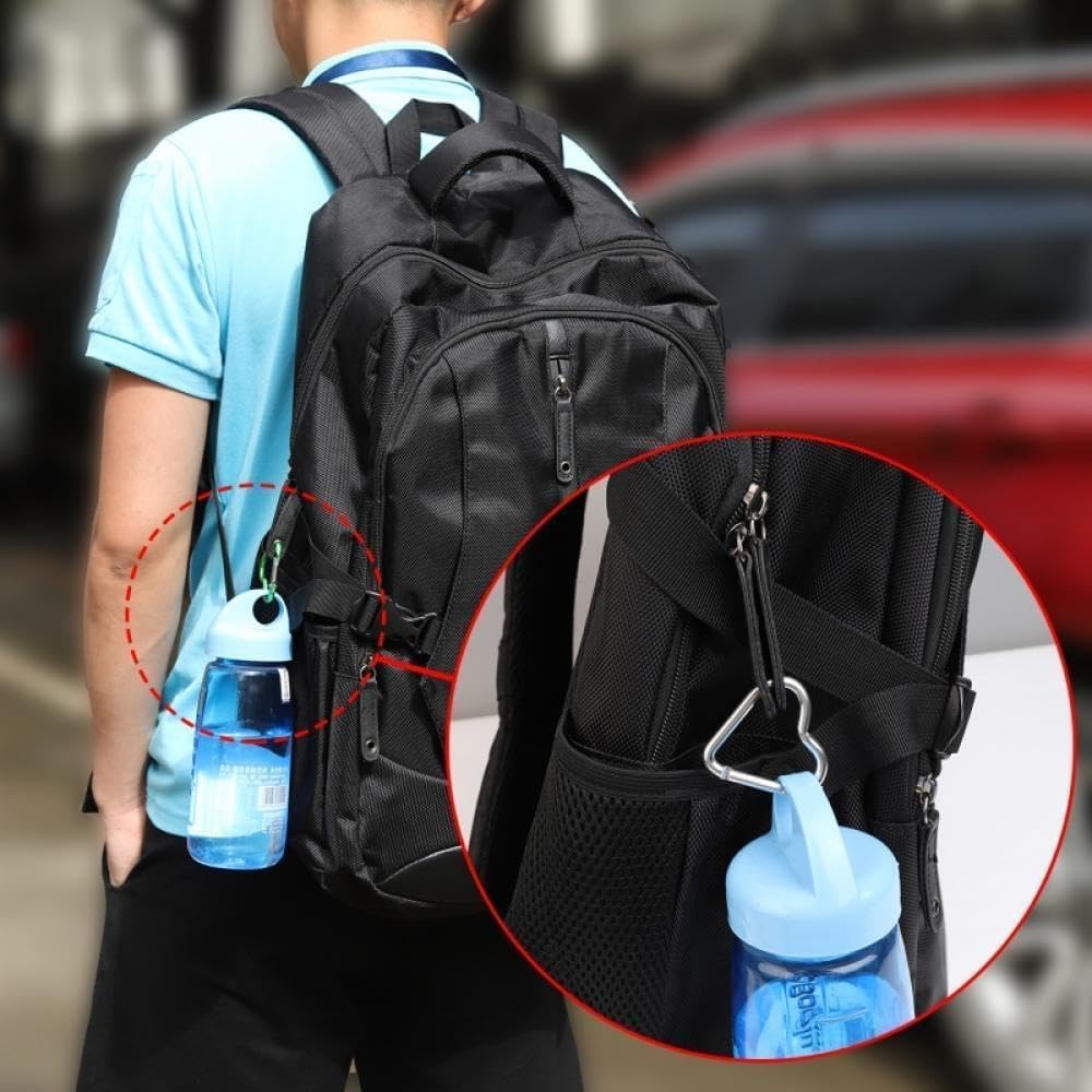 2Pcs Red Heart Shape Carabiners Keychain Clips Snap Hook Key Ring for Camping Backpack Water Bottle, Aluminum Alloy Accessory and Keychain Carabiners Accessories Outdoor Recreation Gift