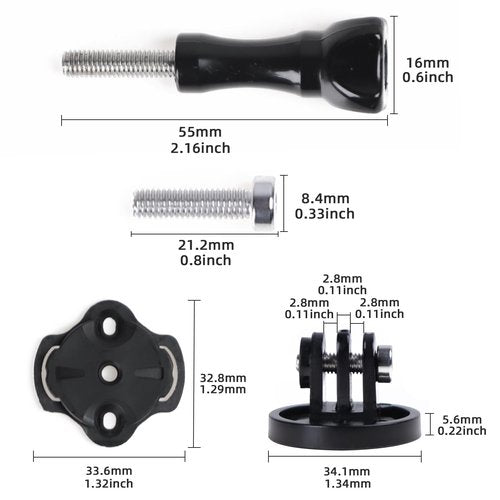 NELboNs Quick Release Sport Action Camera Mount Compatible with IGPS Port M80 Out-Front Bike Bracket Threaded Mount for Bike Lights Holder