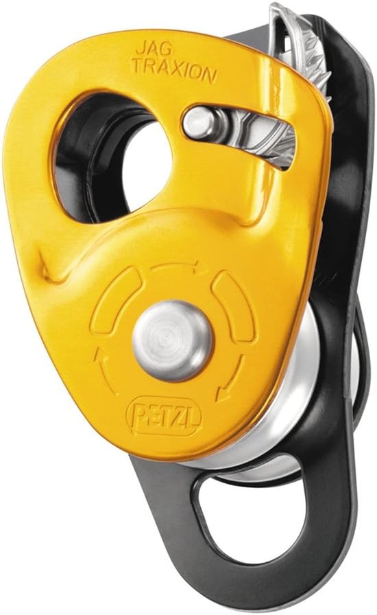 PETZL JAG Traxion Double Progress Capture Pulley - Lightweight & Durable Climbing Gear