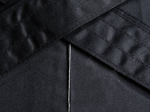 Men's Kendo Hakama Pants Traditional Martial Arts Uniform - Black, Large