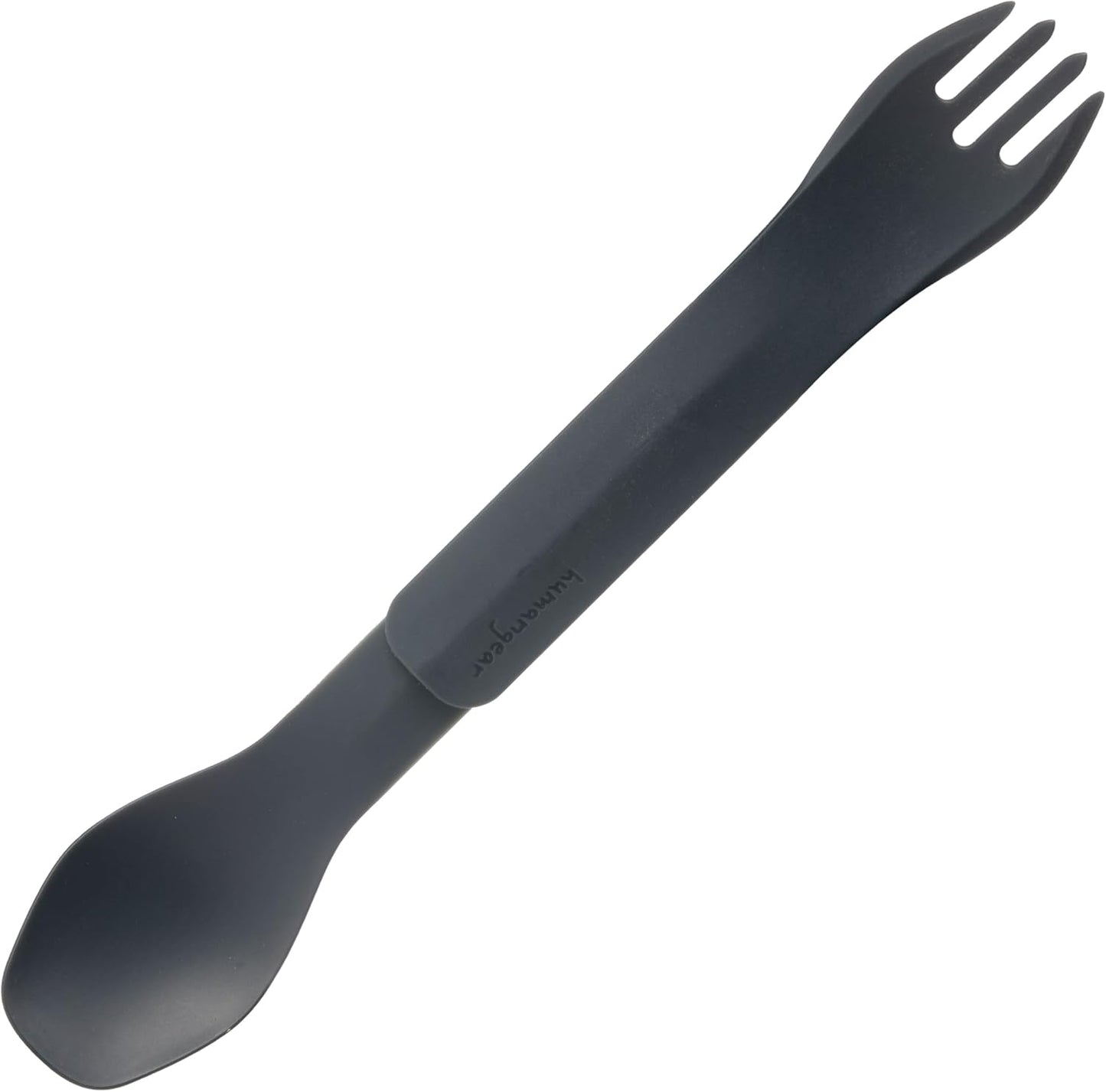 humangear GoBites Duo and Bio Duo Travel Silverware, Full Size Portable Fork & Spoon, Reusable Utensil Set, PC and BPA-free, Food-Safe Nylon or Plant-Based Resin, Extended - 9.1” X 1.6”