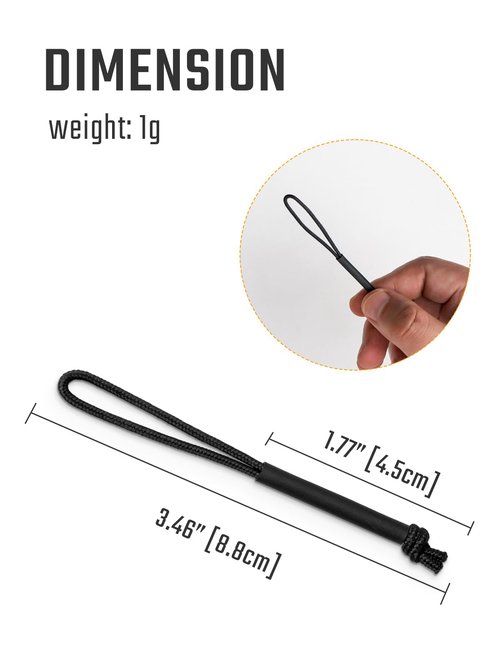 TACTICAL_GEEK G11 Zipper Pulls, 10 Pieces Zipper Puller Head Accessories, Strong Nylon Cord, Zipper Pulls Replacement for Backpack, Jacket, Purse, Handbag, Sweatshirt