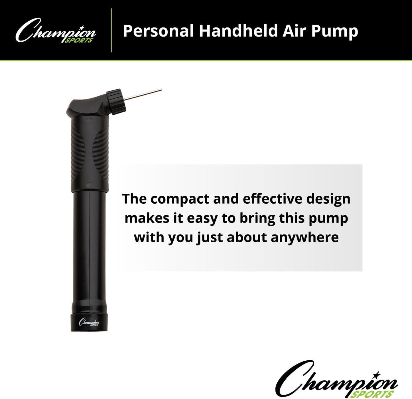 Champion Sports Personal Hand Air Pump