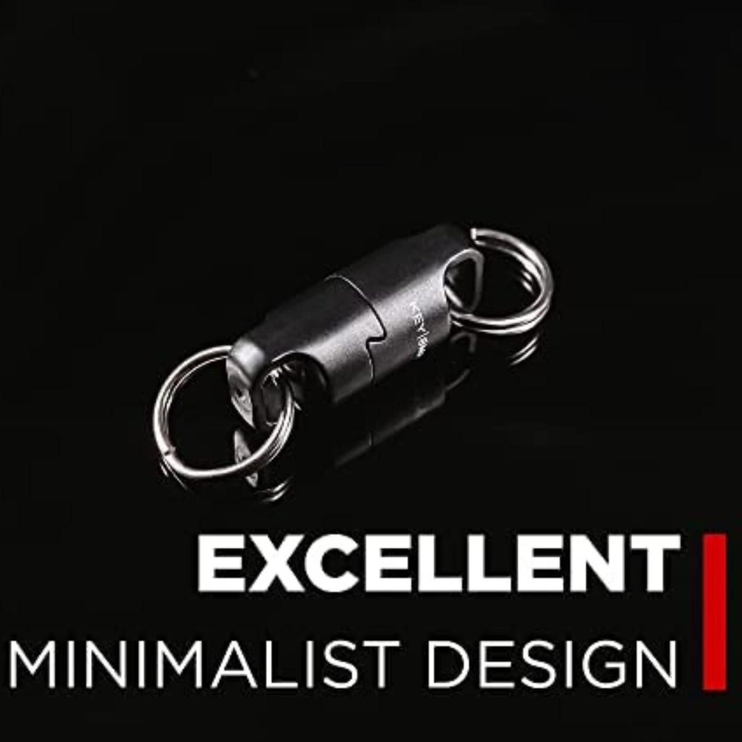 KeySmart Stainless Carabiner Clip & MagConnect Pro Key Holder