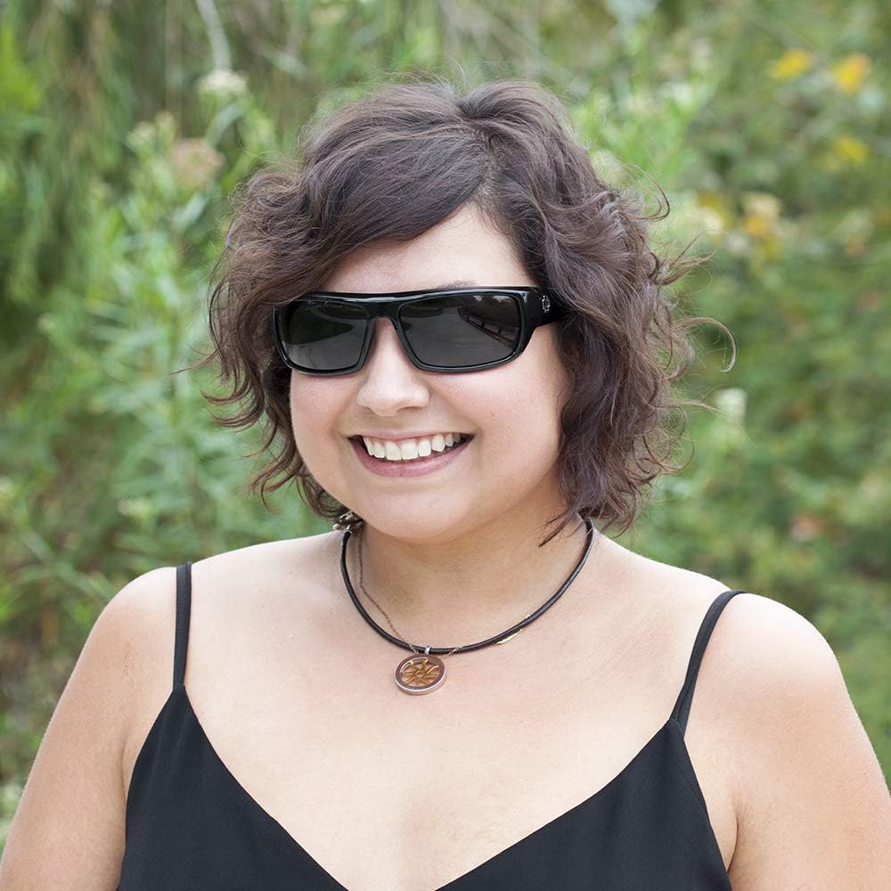Spy Optic Logan 670939038864 Polarized Wrap Sunglasses, 60 mm (Black/Happy Gray/Green Polar)