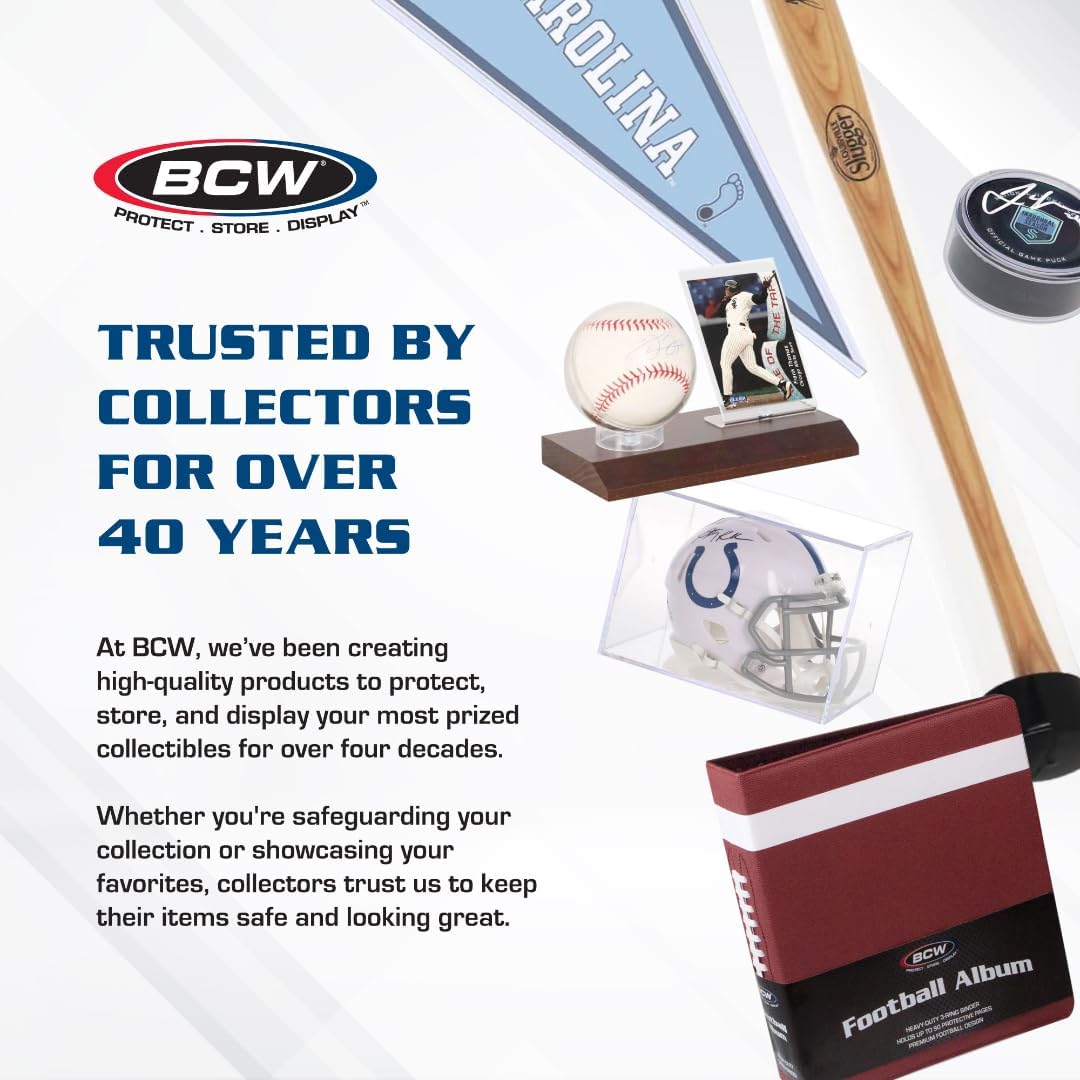 BCW Hockey Puck Tube Display Case - 1 ct - Crystal Clear, Stackable & Snug Fit