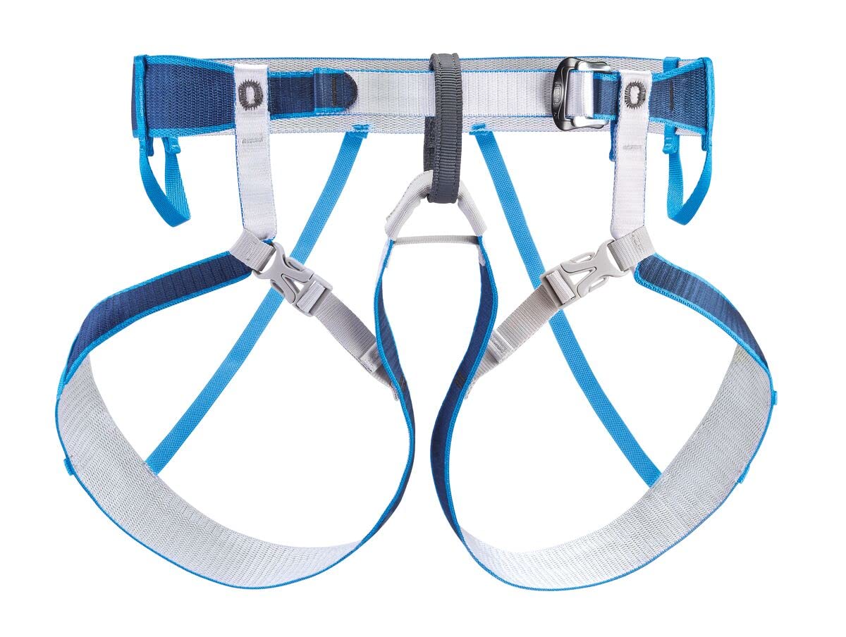 PETZL TOUR Harness - Lightweight Harness for Glacier Travel and Ski Touring - Blue - S/M
