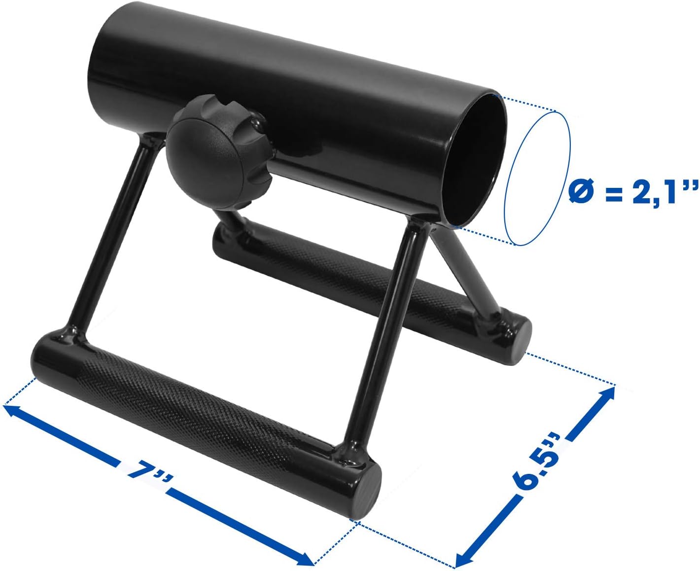 Yes4All Deluxe T-Bar Row Platform – Full 360° Swivel & Easy to Install – Fits 1” Standard and 2” Olympic Bars (8. Black - T-Bar Row Platform + Lock Jaw 1inch & 2inch)