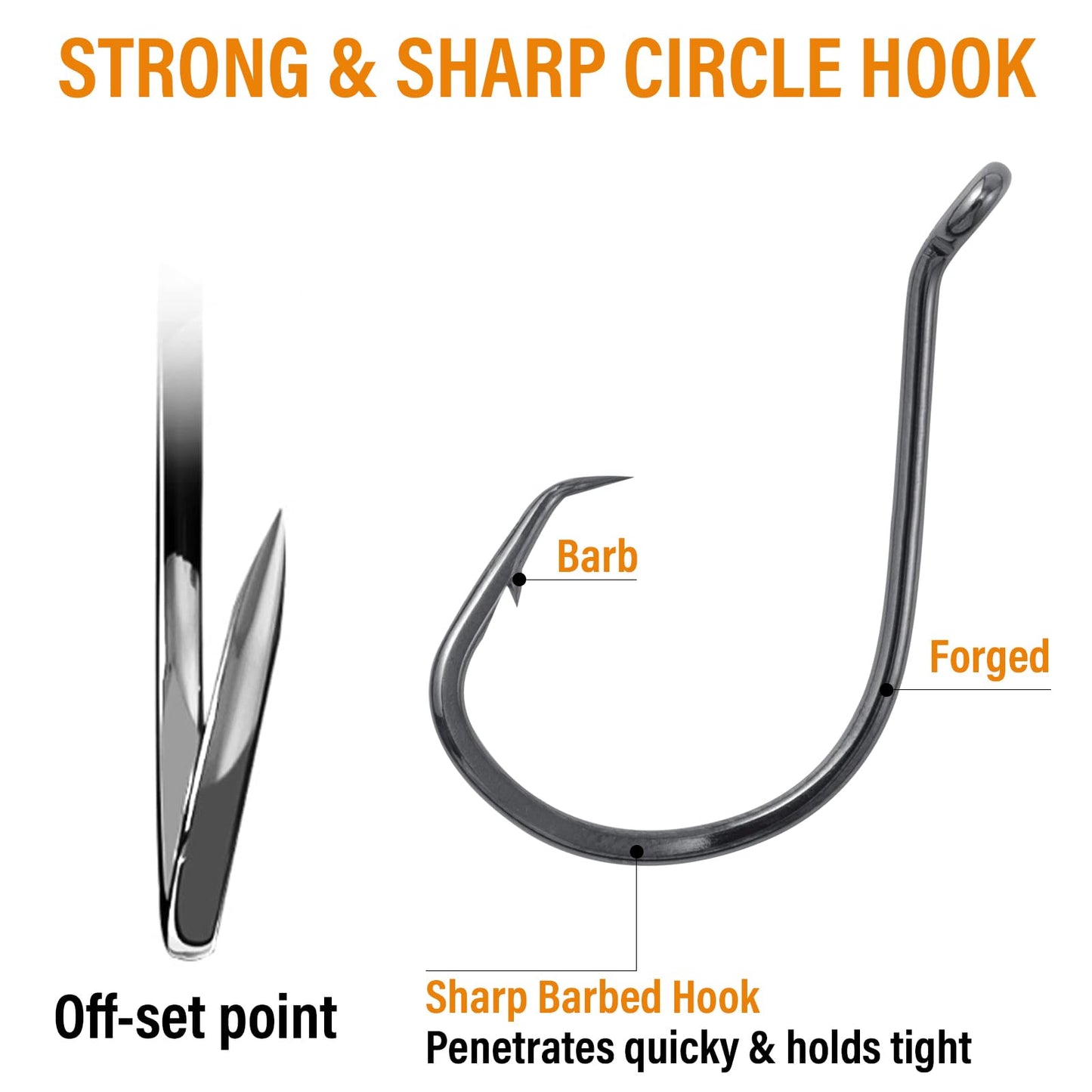 kaleodam Catfishing Tackle Making Kit Catfish Rig Accessories 102PCS/99PCS Catfish Tackle with Catfish Floats Catfish Hooks Swivels Fishing Bells (Type A)