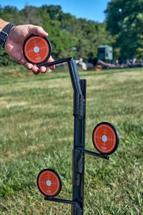 Champion Range and Target Rimfire Dueling Tree Steel Target, Interactive Shooting Experience for Precision & Speed Training