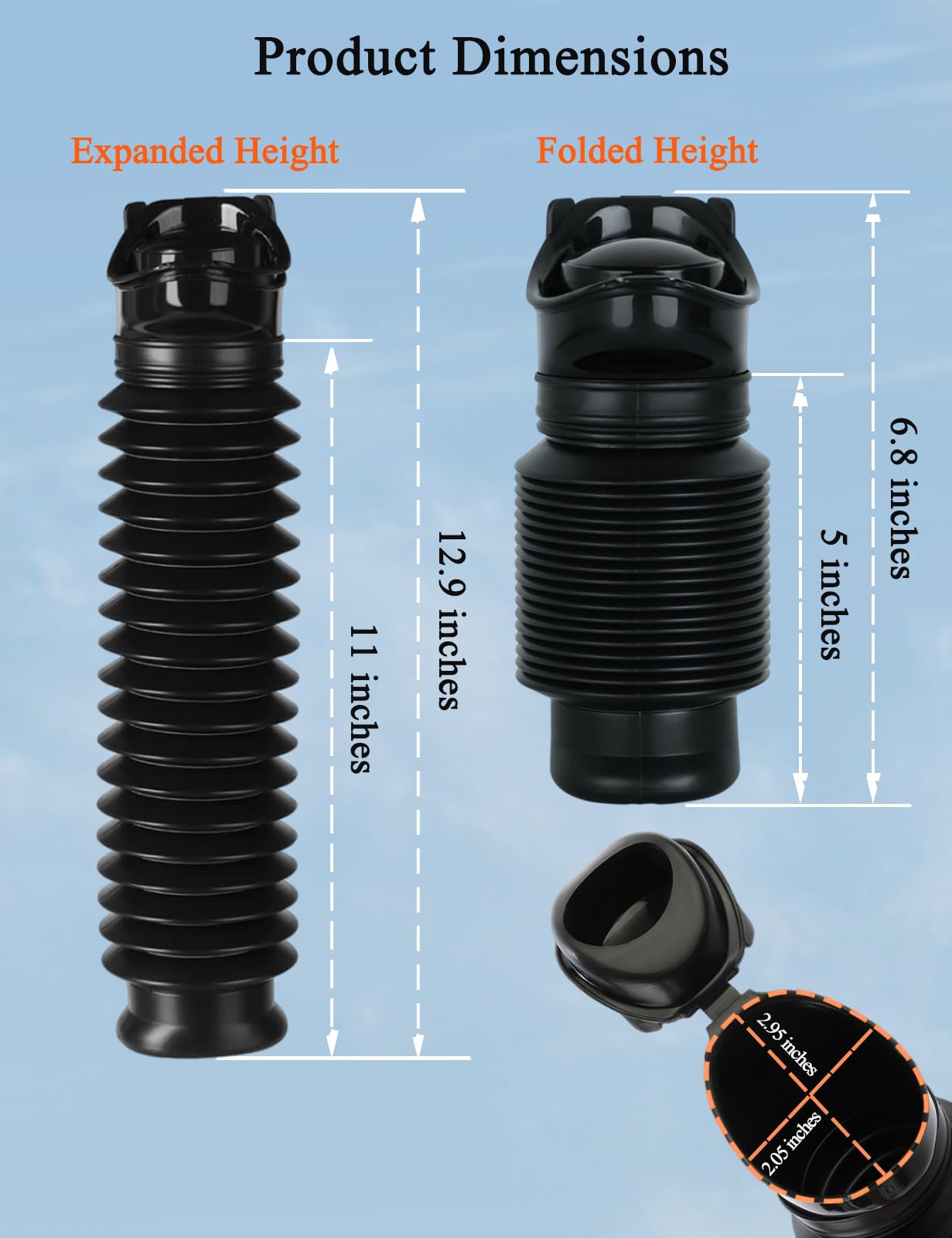 2-Pack 750ml Leakproof Collapsible Pee Bottle for Men with 20 Disposable Black Bags, Reusable Travel Urinals for Men Car, Portable Men's Pocket Toilet for Outdoor (Charcoal Black & Charcoal Grey)