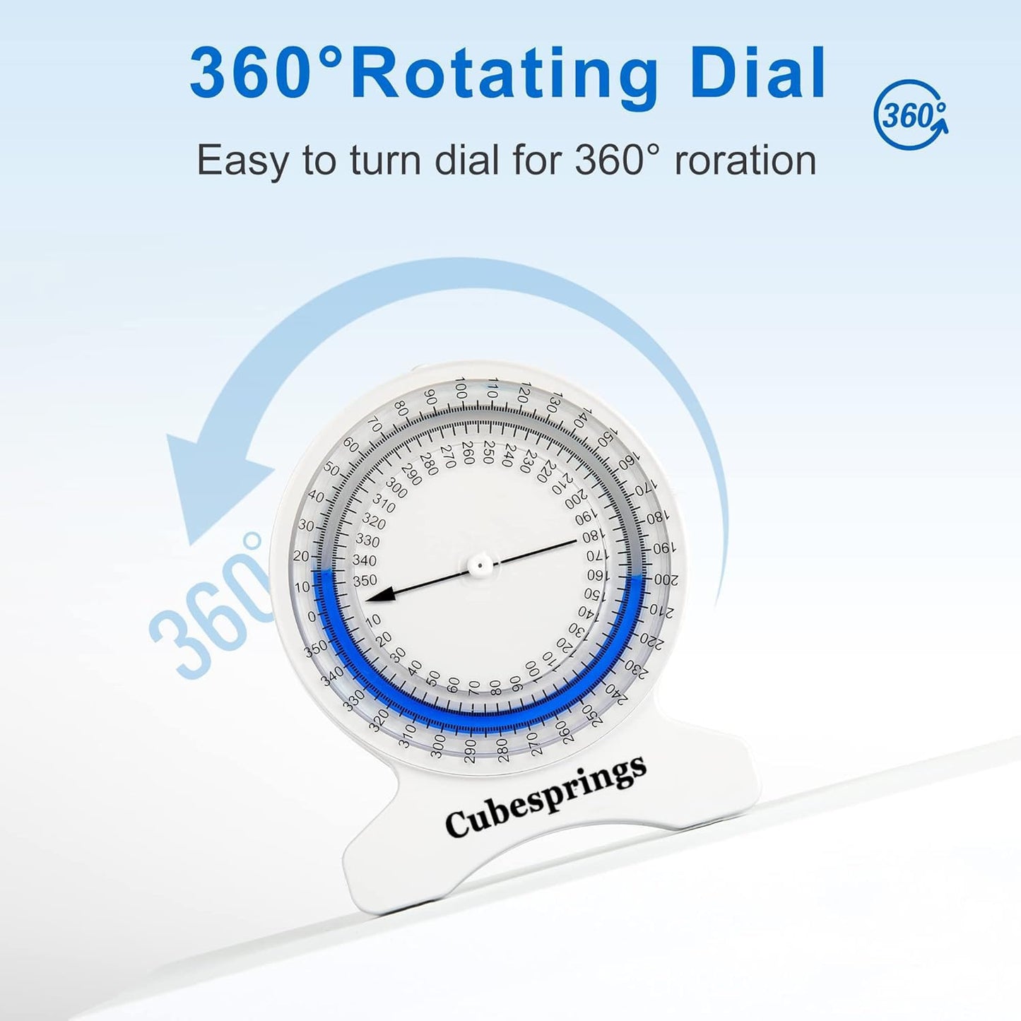 Cubesprings Inclinometer Physical Therapy - Accurate Range of Motion (ROM) Measurement Leak-Proof Construction- Easy to Use Inclinometer for Physical Therapist or Student