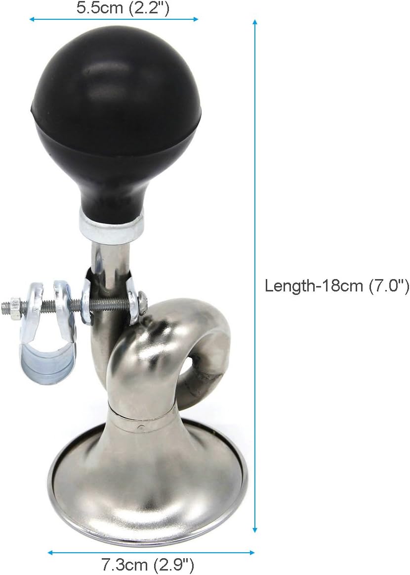 Coolrunner Classic Clown Bugle Horn Metal Bike Horn Bicycle Bell for Vehicles Golf Cart