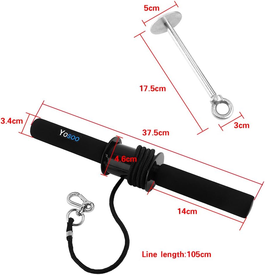 GOTOTOP Wrist Curler Wrist Roller Ripper Forearm Exerciser Strength Wrist Curler For Wrist Forearm Strength Training Forearm Wrist Roller
