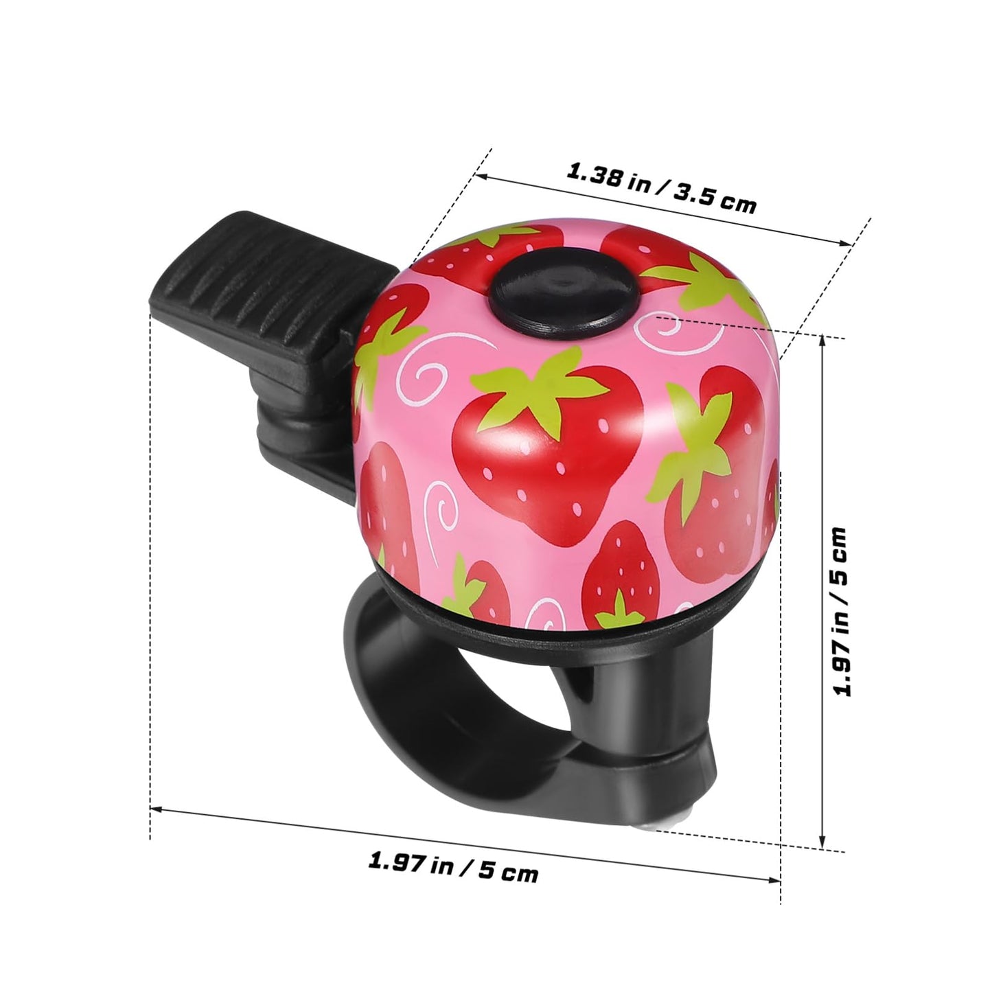 Kisangel Aluminum Oxidation Bike Bell Set of 2 Durable and Stylish Bicycle Bells for Kids and Adults Perfect for Cycling Accessories