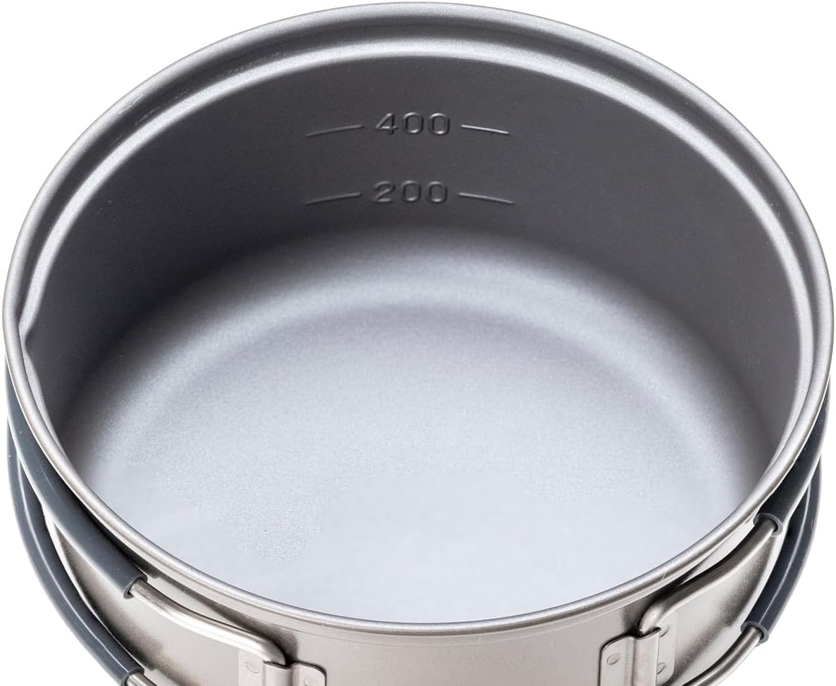 Evernew Titanium Non-Stick Pot Set, Small, Black