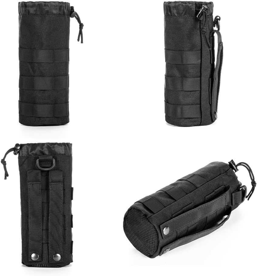 Upgraded Tactical Water Bottle Holder | Molle Pouch for Travel & Hydration