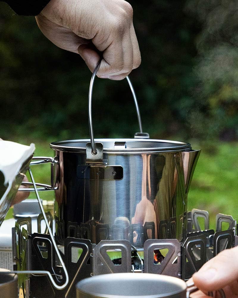 Snow Peak Kettle No. 1 - Stainless Steel Kettle for Outdoor Cooking - Durable Camping Kettle for Camping & Hiking