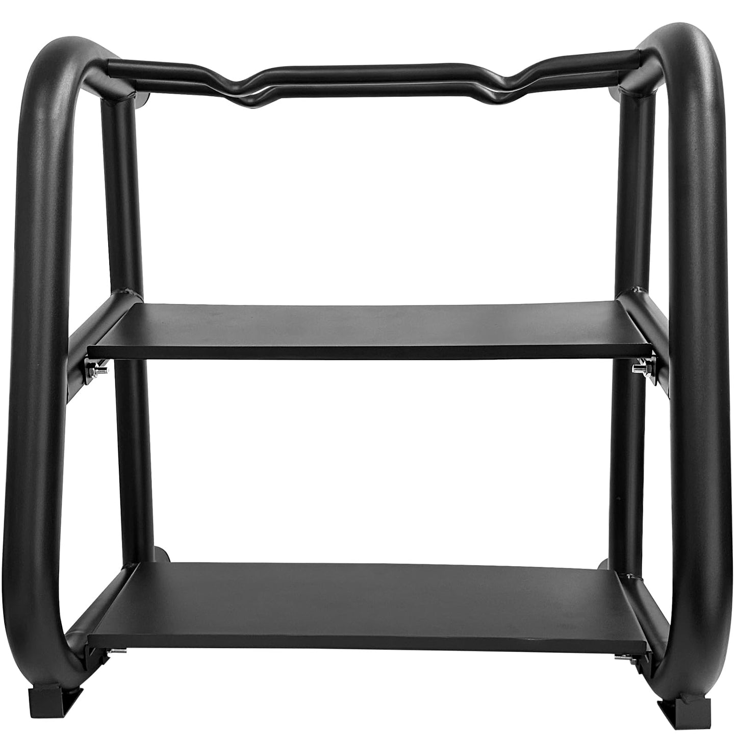 Kettlebell Storage Rack, 2-Tier Weight Racks, Kettlebell Stand, Dumbbell and Kettlebell Rack for Home Gym, Black