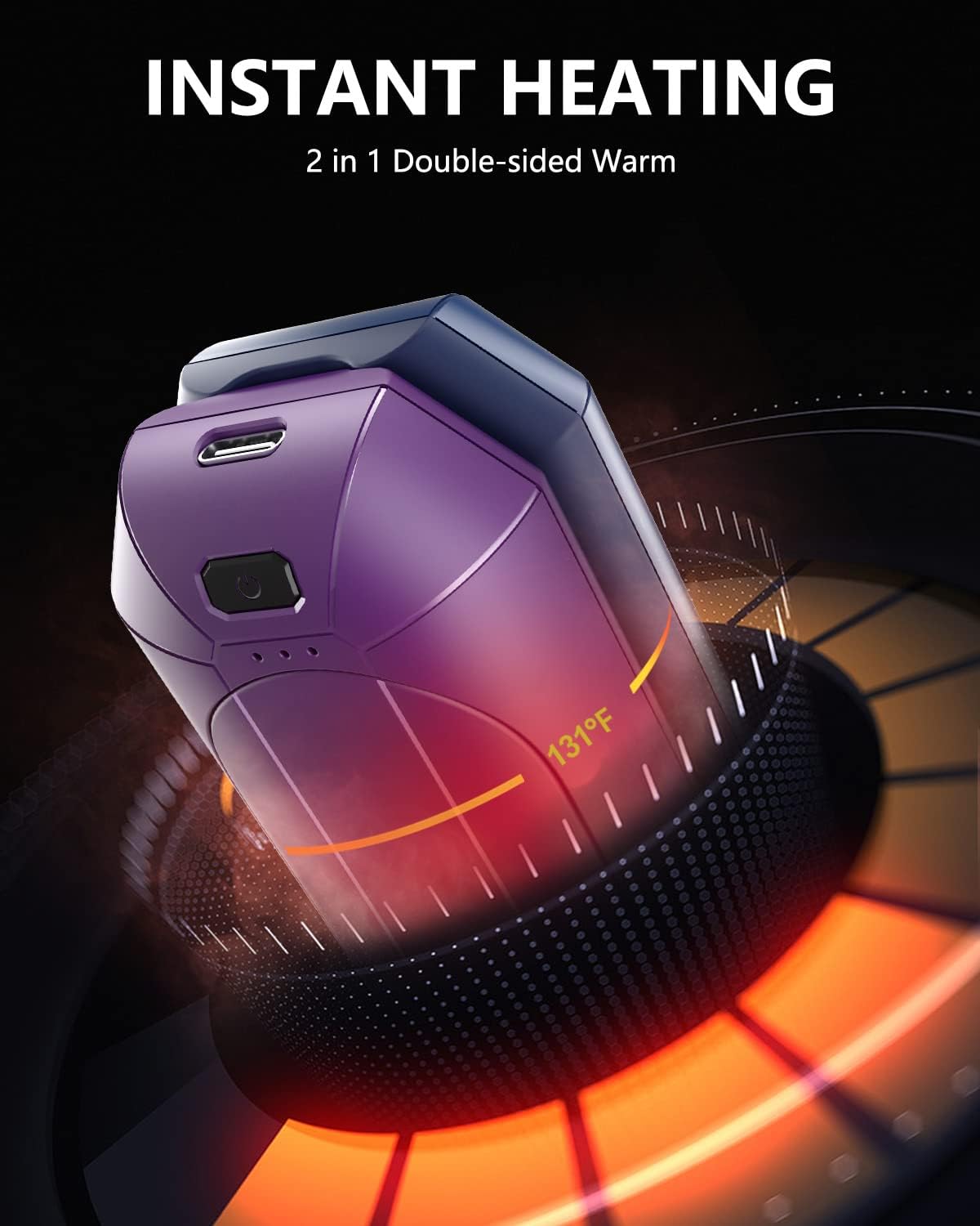 Rechargeable Hand Warmers | Dnaleao 2-Pack 4000mAh Portable Heater for Outdoors