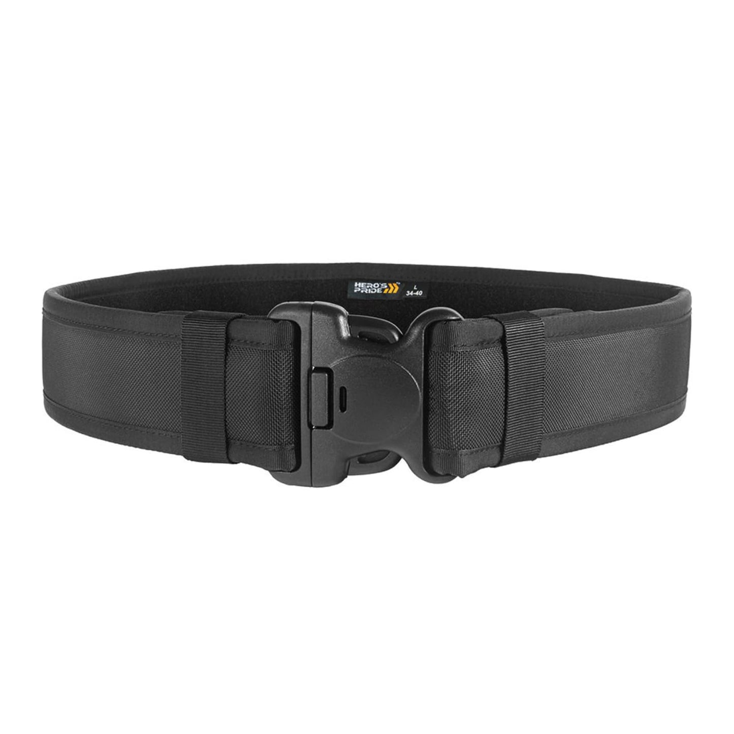 Hero's Pride Ballistic Deluxe Duty Belt, Triple Release Belt Buckle, Lightweight 2.25" Tactical Belt for Law Enforcement, 2XL (46-50")