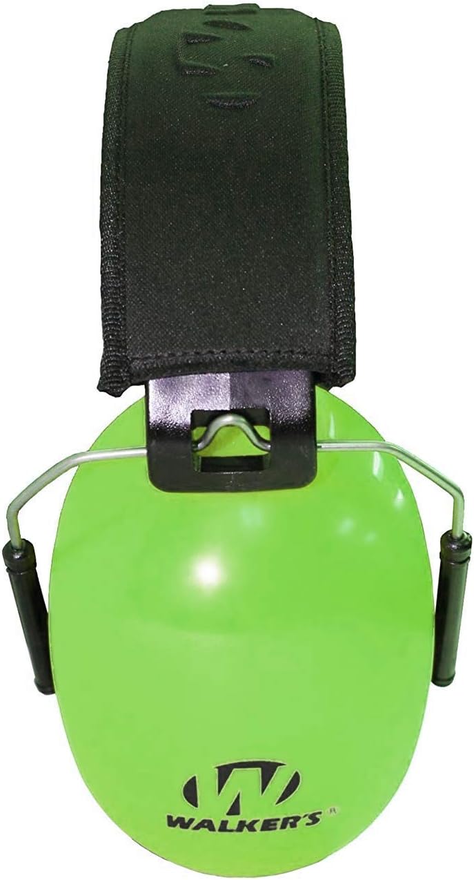 Walker's Dual Colored Passive Muff - Compact Folding Lightweight 26dB NRR Hunting Gun Range Shooting Hearing Protection Muff