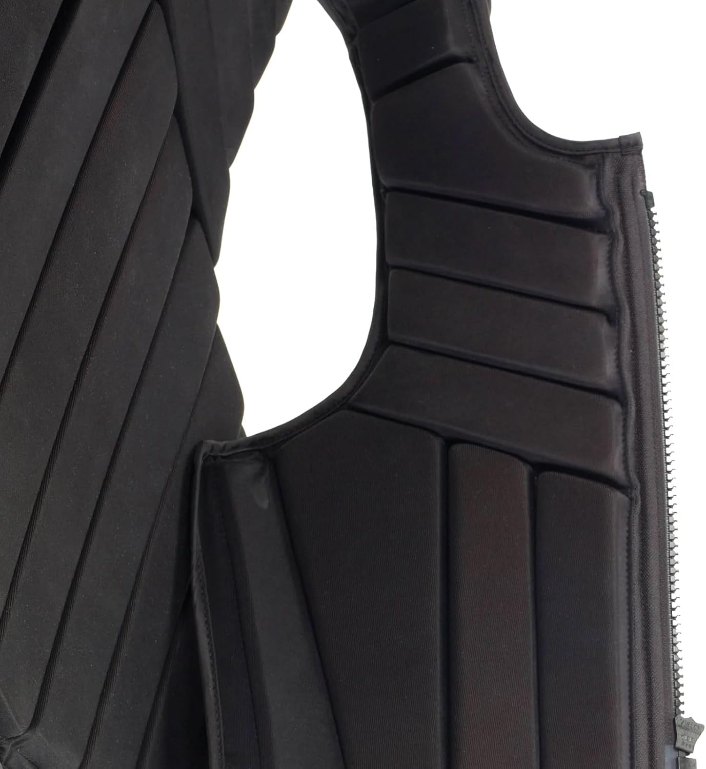 Artist Unknown Ovation Adults' ComfortFlex Body Protector | Durable Comfortable Adjustable Safety Reflective Piping Equestrian Riding Vest, Black, Medium