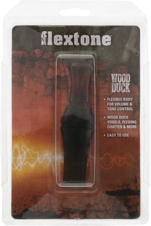 Flextone Hunting Waterfowl Realistic Sounds Adjustable Volume Flexible Body Wood Duck Game Call