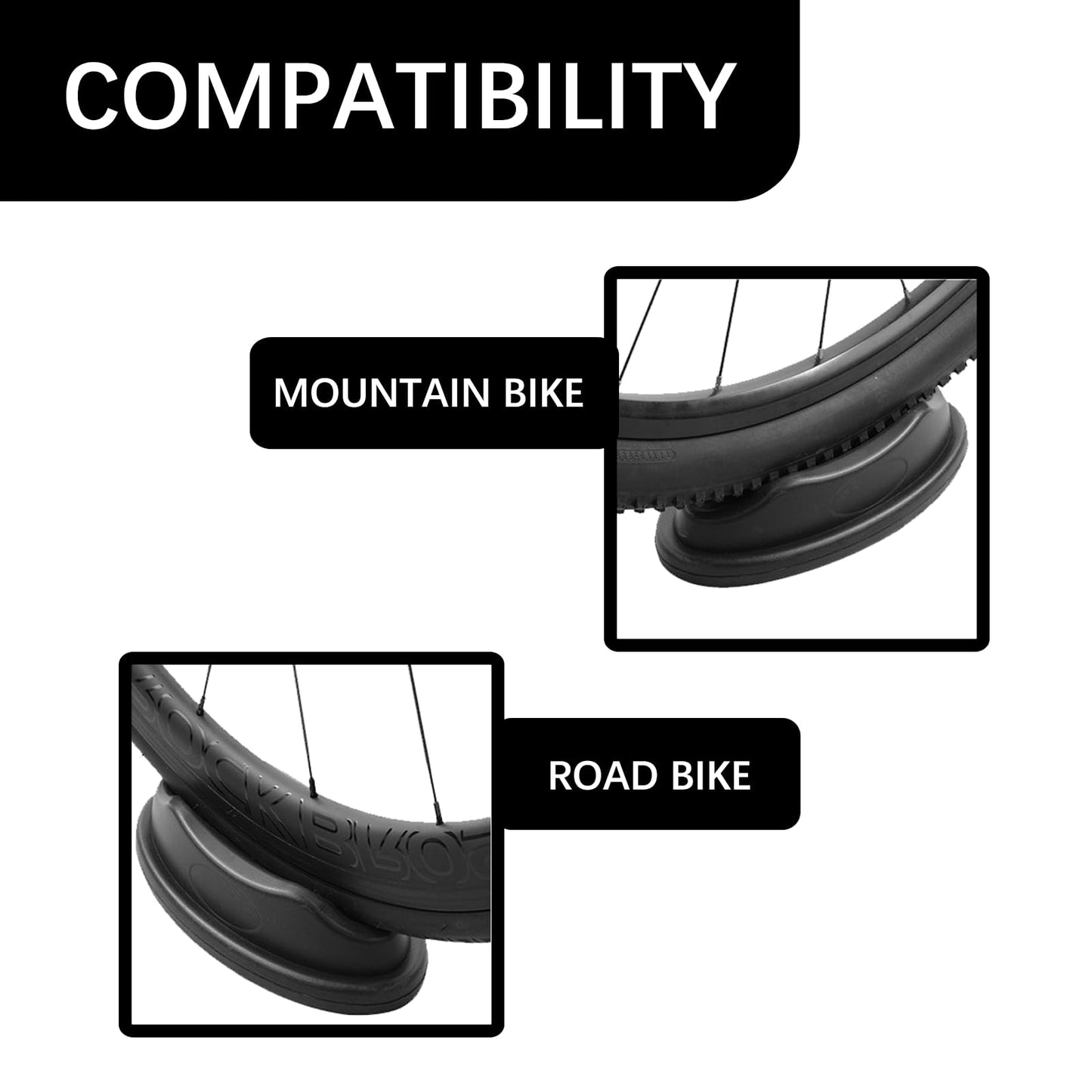 Vyooxcy Bike Front Wheel Riser Block with Anti-Skid Design,Indoor Bicycle Stabilize Stand Accessories Front Wheel Holder,for Indoor Bicycle Training and Stationary Bike