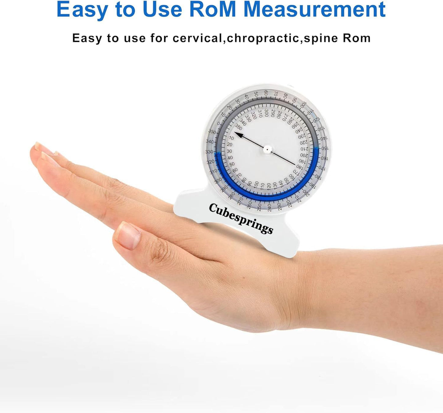 Cubesprings Inclinometer Physical Therapy - Accurate Range of Motion (ROM) Measurement Leak-Proof Construction- Easy to Use Inclinometer for Physical Therapist or Student