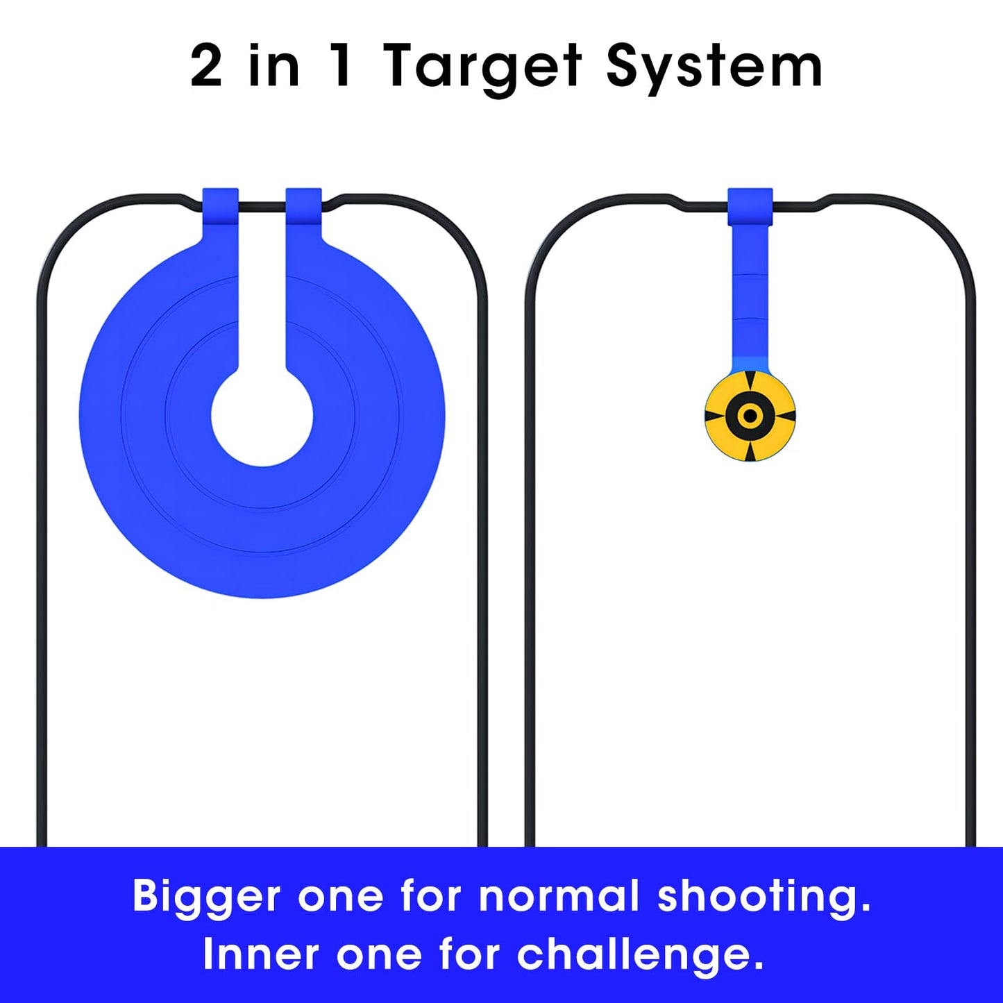 Atflbox Two in One Self-Healing Resetting Target and Double Reaction Self-Healing Resetting Target (Blue)