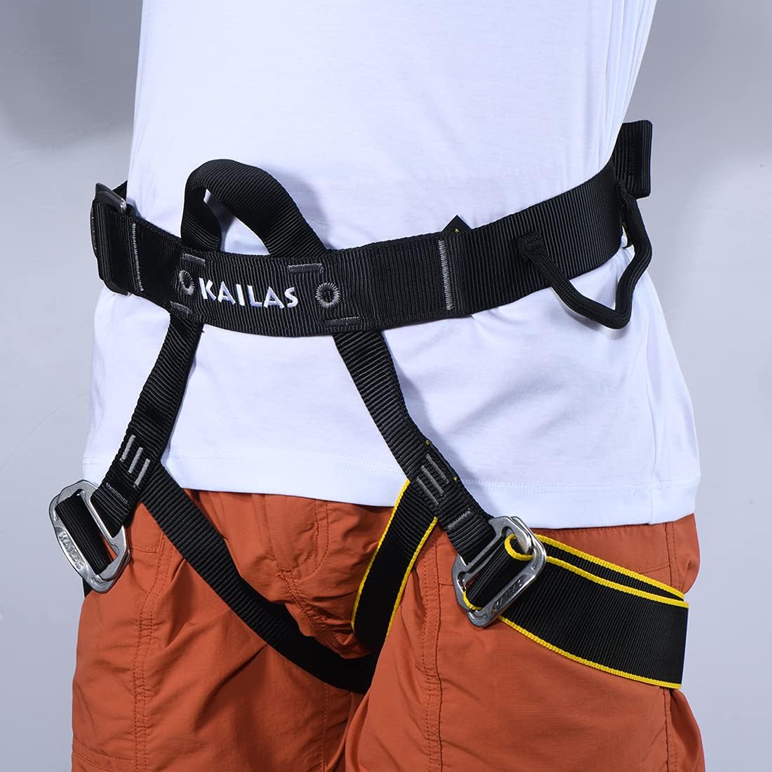 KAILAS Climbing Harness Rock Adjustable Half Body Safety Belt for Tree Climbing Outdoor Fire Rescuing Caving Rappelling Tree Protect Waist Safe Seat Belt Harness for Women Man
