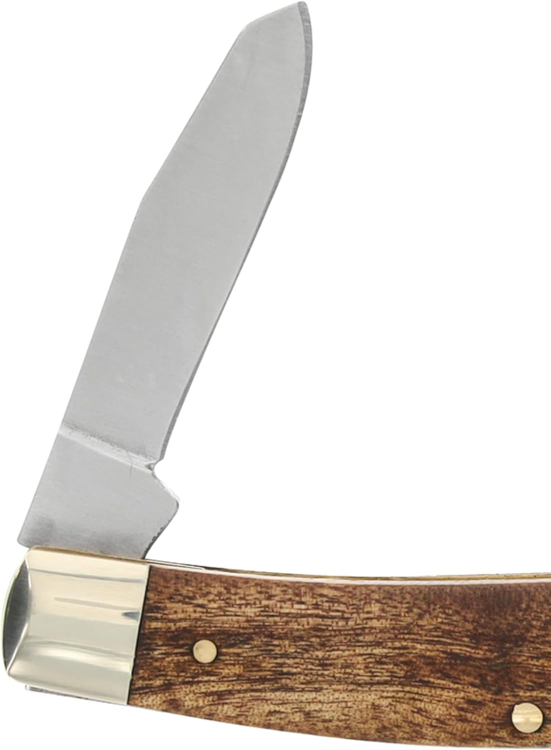 Old Timer 8OTW Senior 6.9in Traditional Folding Pocket Knife with 3 High Carbon Stainless Steel Blades, Desert Iron Wood Handle, and Convenient Size for EDC, Hunting, Camping, Whittling, and Outdoors