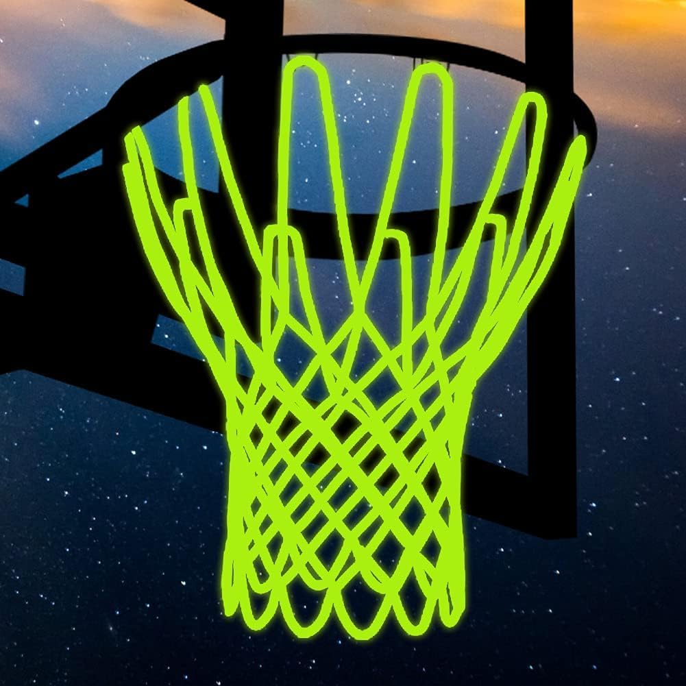 Glow Basketball Net – Luminous Outdoor Nylon | Portable Sun-Powered Nightlight