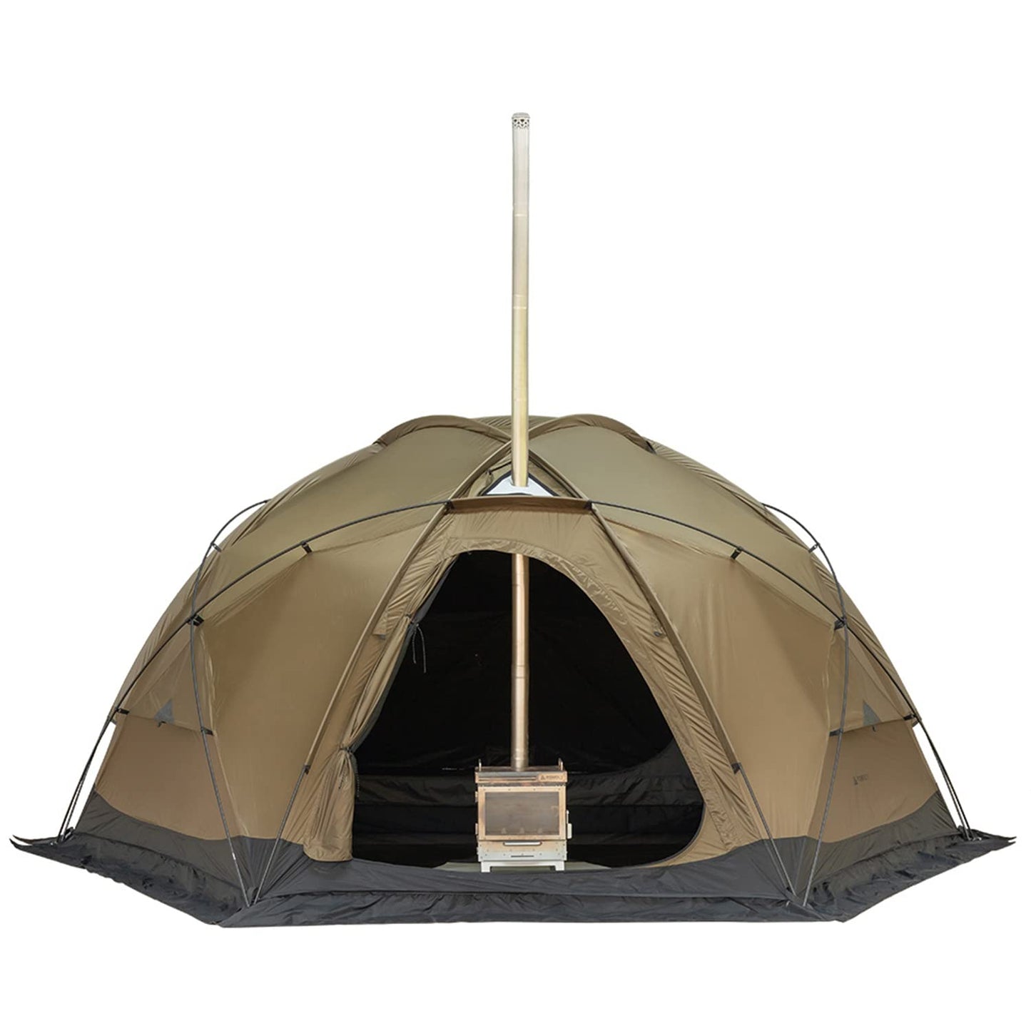 POMOLY Dome Tent Camping Hot Tent, Dome X4 Portable 4 Season Freestanding Tent for 1-2 Person Backpacking, Hiking, Hunting (with a Fireproof Ground Sheet)