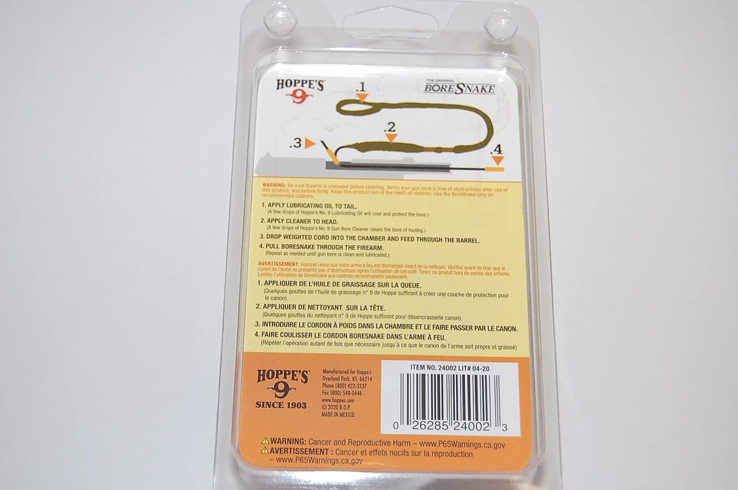 HOPPE'S Boresnake® - Pistols & Revolvers Cleaner