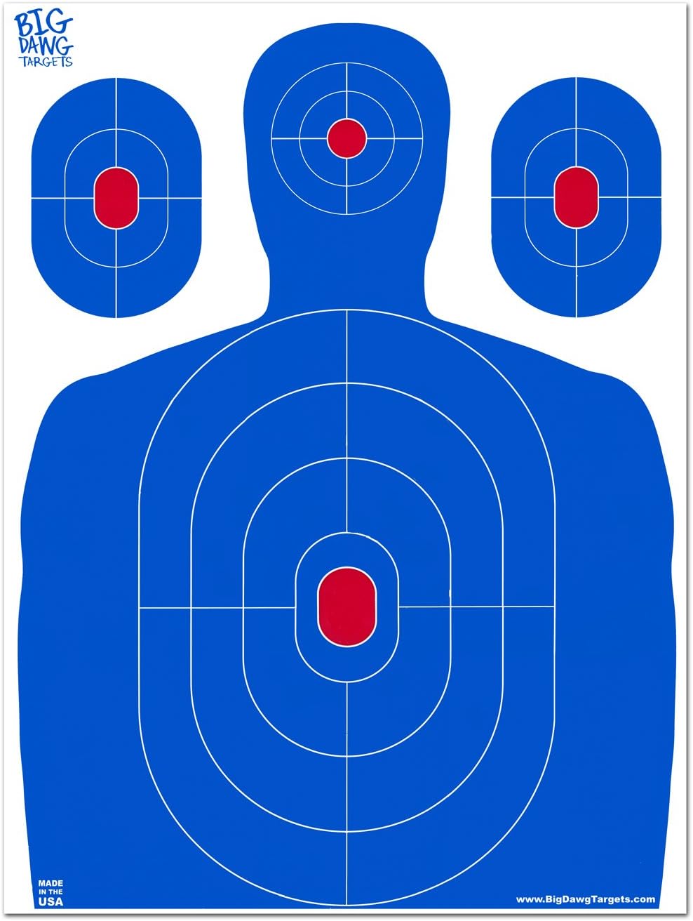 18 X 24 Inch Blue Silhouette Reactive Splatter Target
