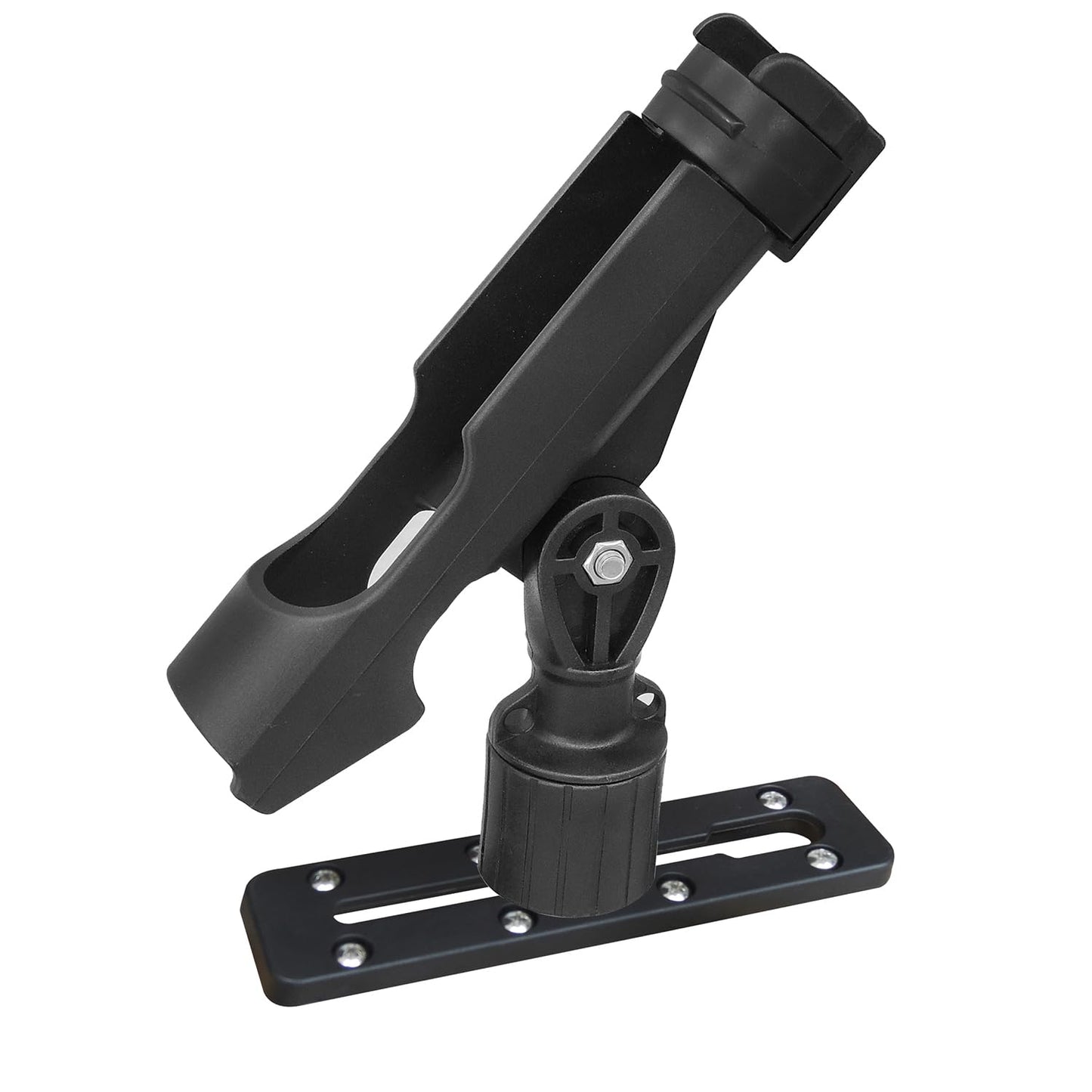 Kayak Fishing Rod Holder , Fishing Boat Rods Holder with T-Shaped Screw, 360° Adjustable Kayak Fishing Pole Holder Mounted Track or Kayak,